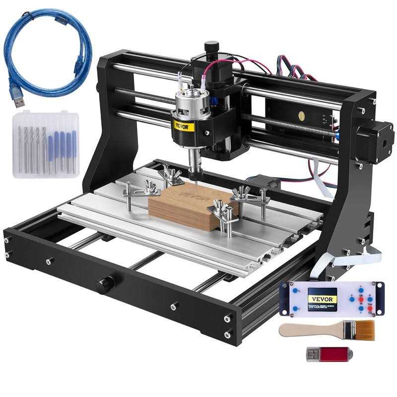 VEVOR CNC 3018-PRO Router Kit GRBL Control 3 Axis Plastic Acrylic PCB PVC Wood Carving Milling Engraving Machine - Zenithce