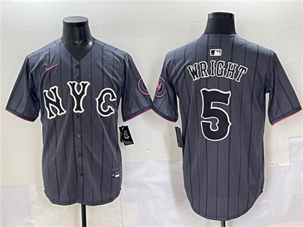New York Mets #5 David Wright Navy City Connect Stitched Jersey - Zenithce