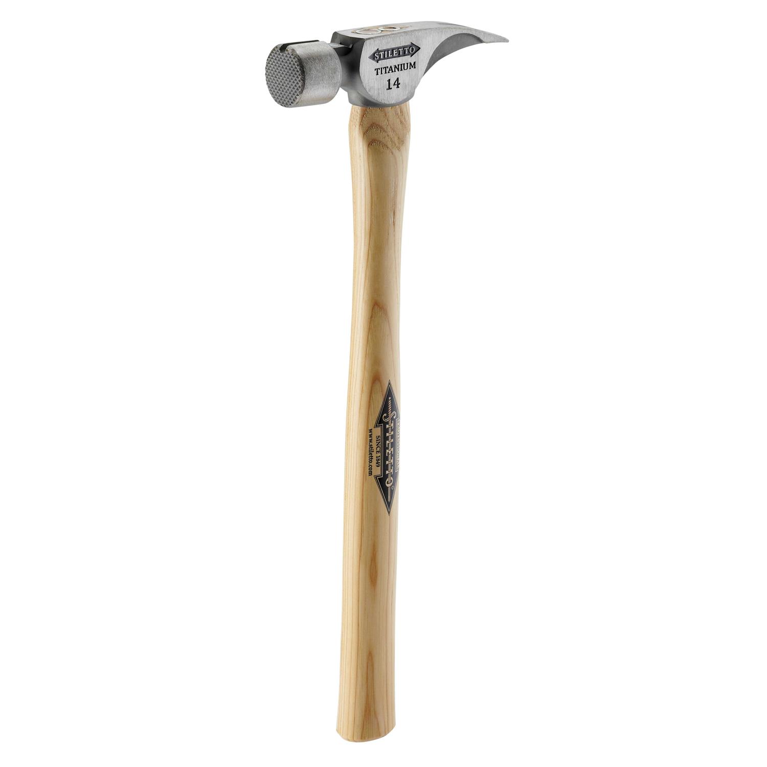 Stiletto TI14MC 14 oz Titanium Hickory Hammer - Zenithce