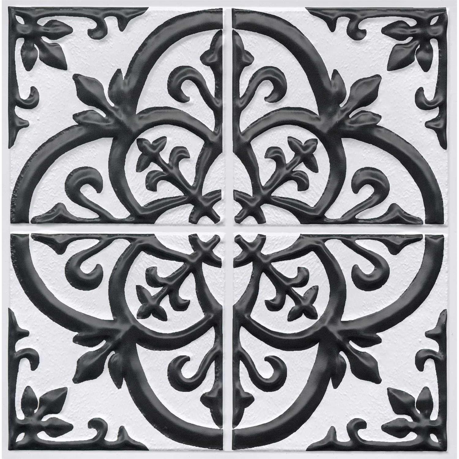 InHome Basketweave Carrara Peel & Stick Backsplash Tiles NH2957 - Zenithce