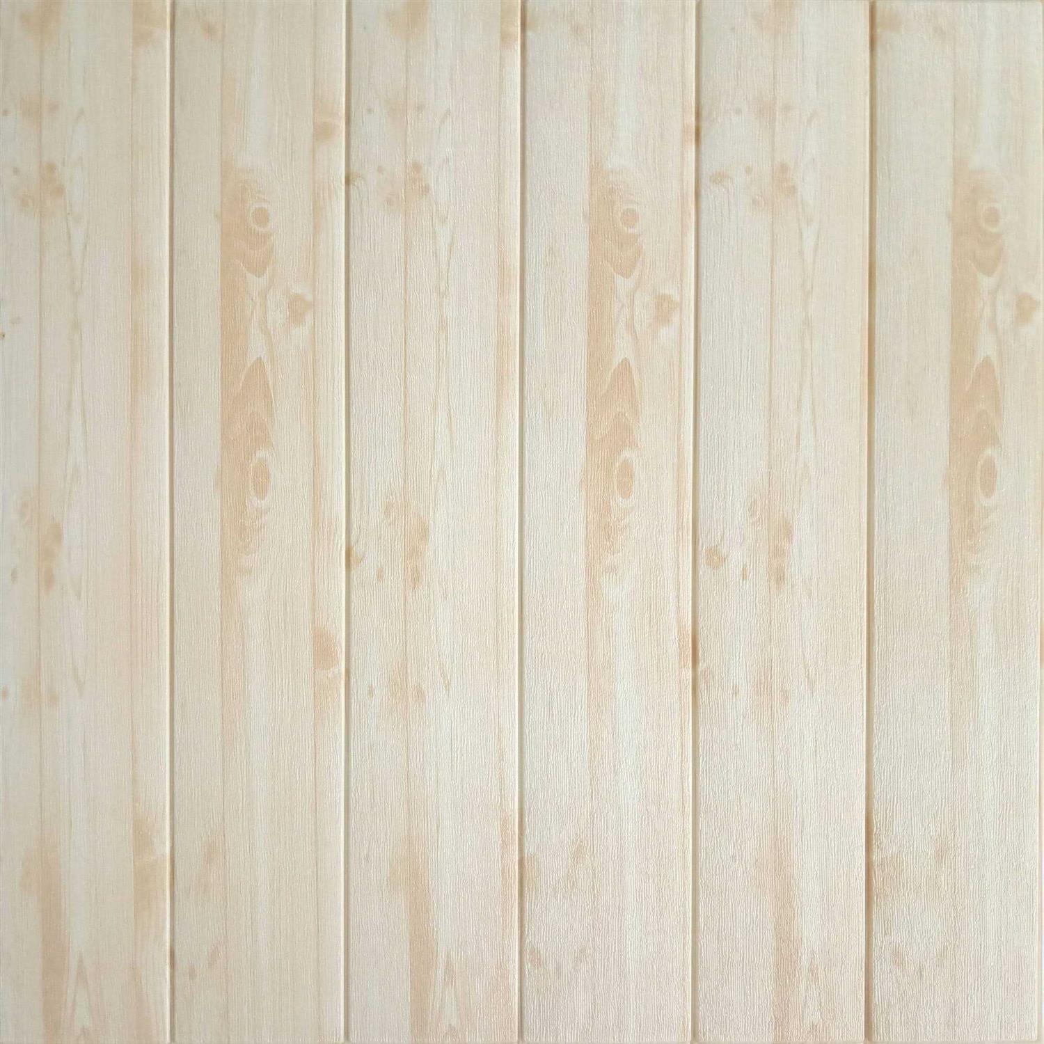 Dundee Deco Brown Faux Wood Styrofoam 3D Decorative Wall - Zenithce