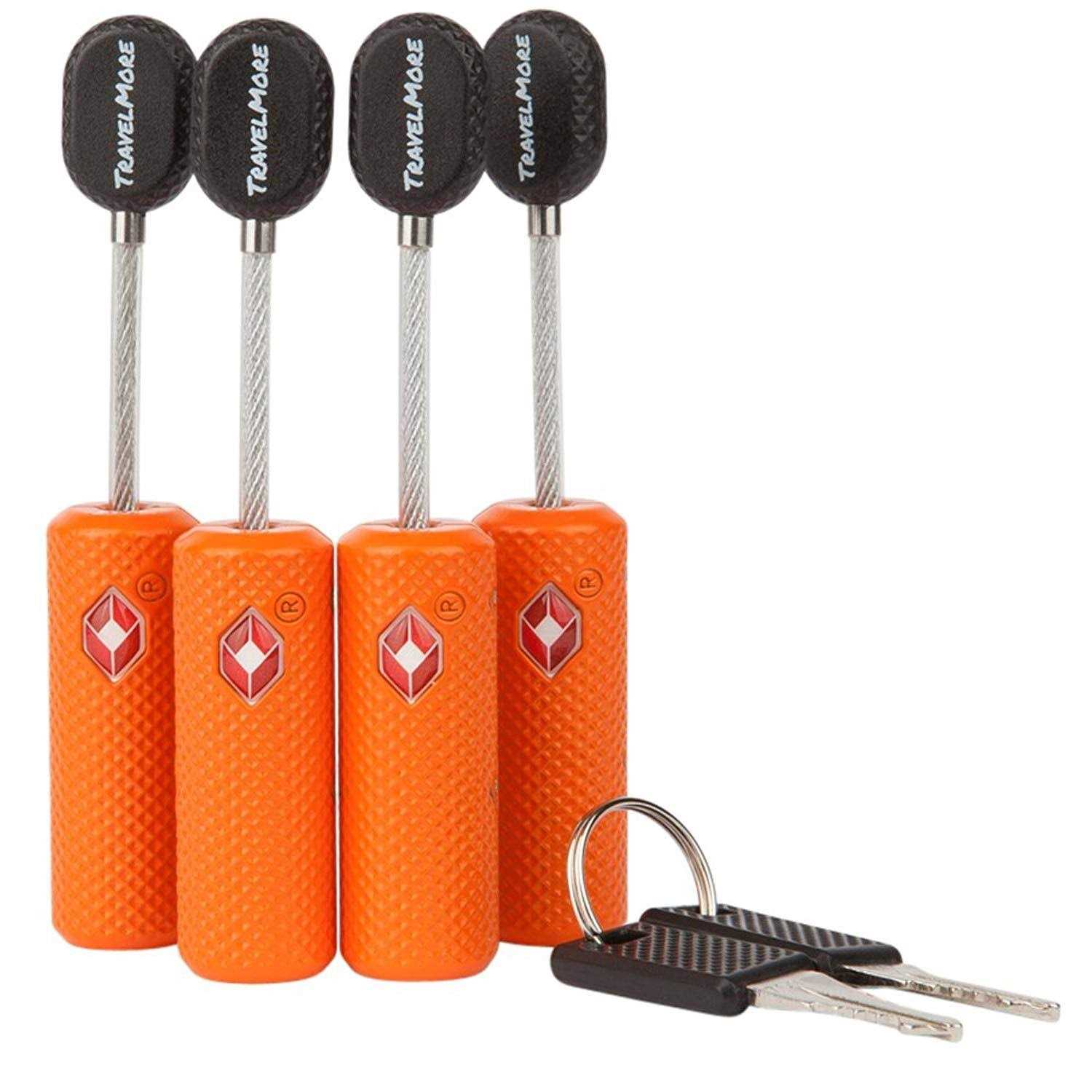 TSA Approved Luggage Locks with Keys for Travel – Flexible Ultra Secure Mini Key Padlock & Metal Zinc Alloy Material - Zenithce