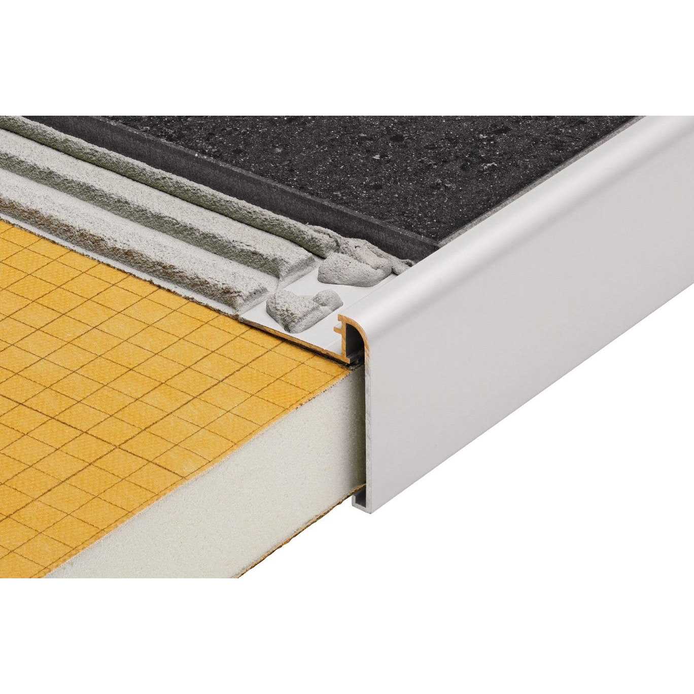 Schluter Rondec-Step Aluminum Tile Edging Trim - Zenithce