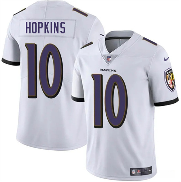 Baltimore Ravens #10 DeAndre Hopkins White Vapor Limited Jersey - Zenithce