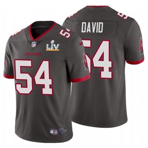 Tampa Bay Buccaneers #54 Lavonte David Grey 2021 Super Bowl LV Limited Stitched Jersey - Zenithce