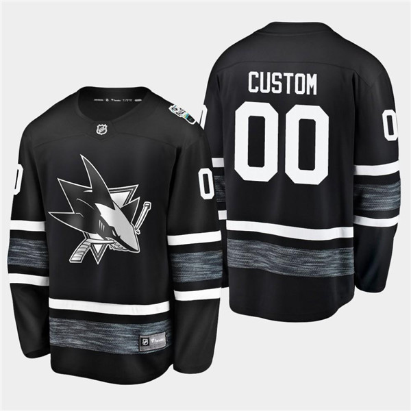 Adidas San Jos Sharks Custom 2019 NHL All Star Black Stitched Jersey - Zenithce