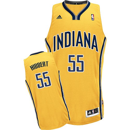 Indiana Pacers #55 Roy Hibbert Yellow Swingman Jersey - Zenithce