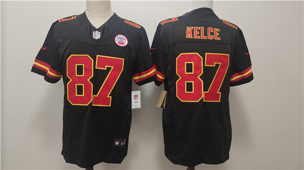 Kansas City Chiefs #87 Travis Kelce Black F.U.S.E. Vapor Untouchable Limited Stitched Jersey - Zenithce