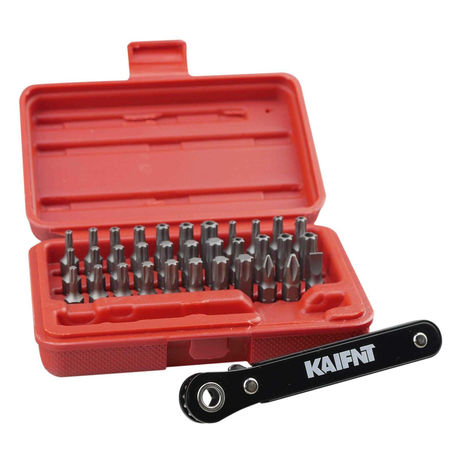Kaifnt K402 Screwdriver Bit Set with Mini Ratchet Wrench - Zenithce
