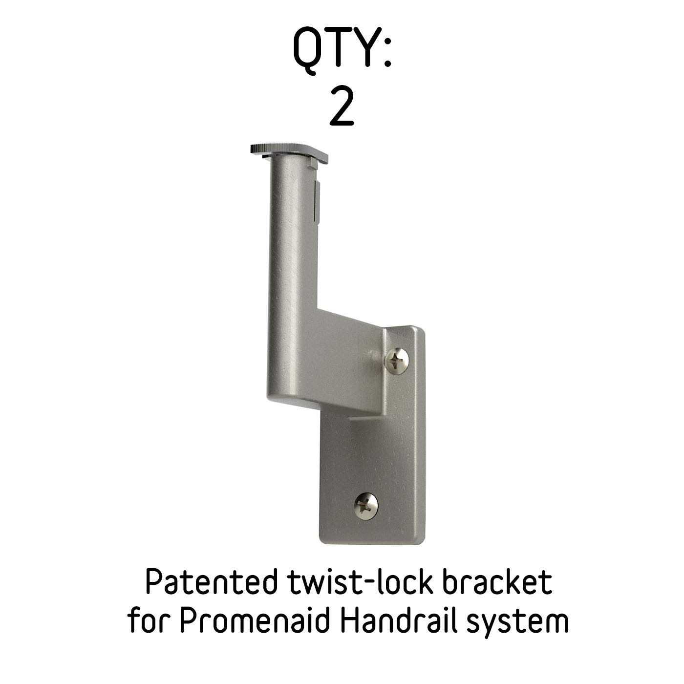 Promenaid Handrail Kit Complete Indoor Hand Rail for Steps - Zenithce