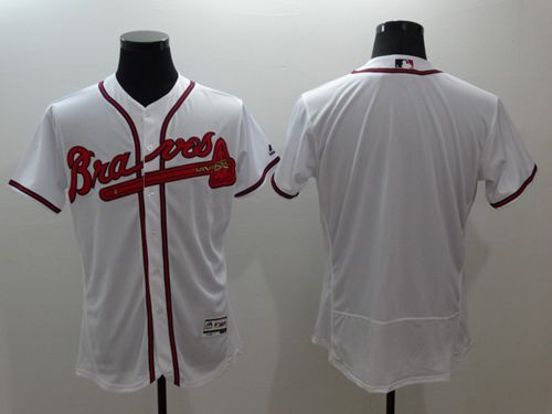 Braves Blank White Flexbase Authentic Collection Stitched Jersey - Zenithce