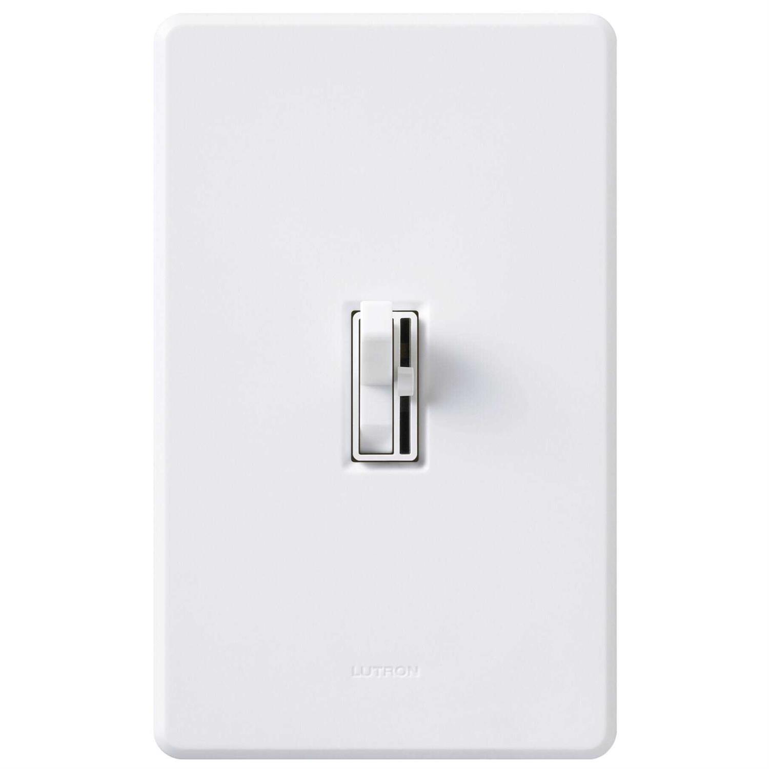 Lutron Sunnata Touch Dimmer Switch, for LED Bulbs, 150-Watt LED/3 Way or Multi Location STCL-6PKMH-WH - Zenithce