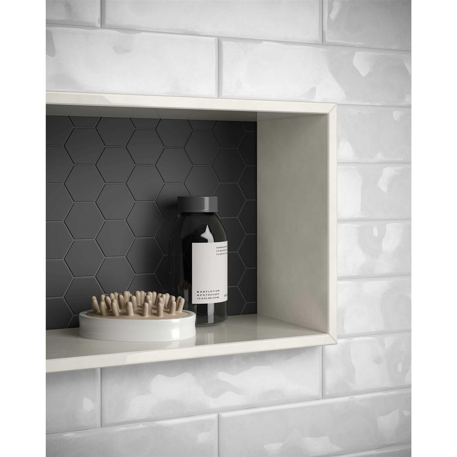 Satori Summit Ice 6-in x 12-in Natural Stone Marble Look Wall Tile 1001-0301-0 - Zenithce