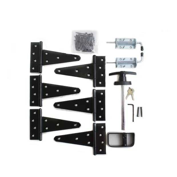 Shed Windows and More Shed Door T-Handle Lock Set 5-1/2 Black - Zenithce