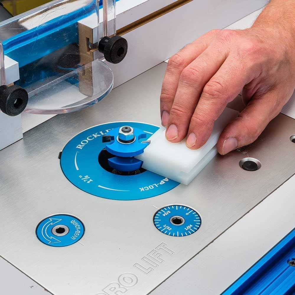 Rockler Router Bit Set Up Jigs for 45 Degree Lock Miter Bits – Jig Works for 3/4” Stock on One Side & 5/8” on Other – High-Quality HDPE Miter Router - Zenithce