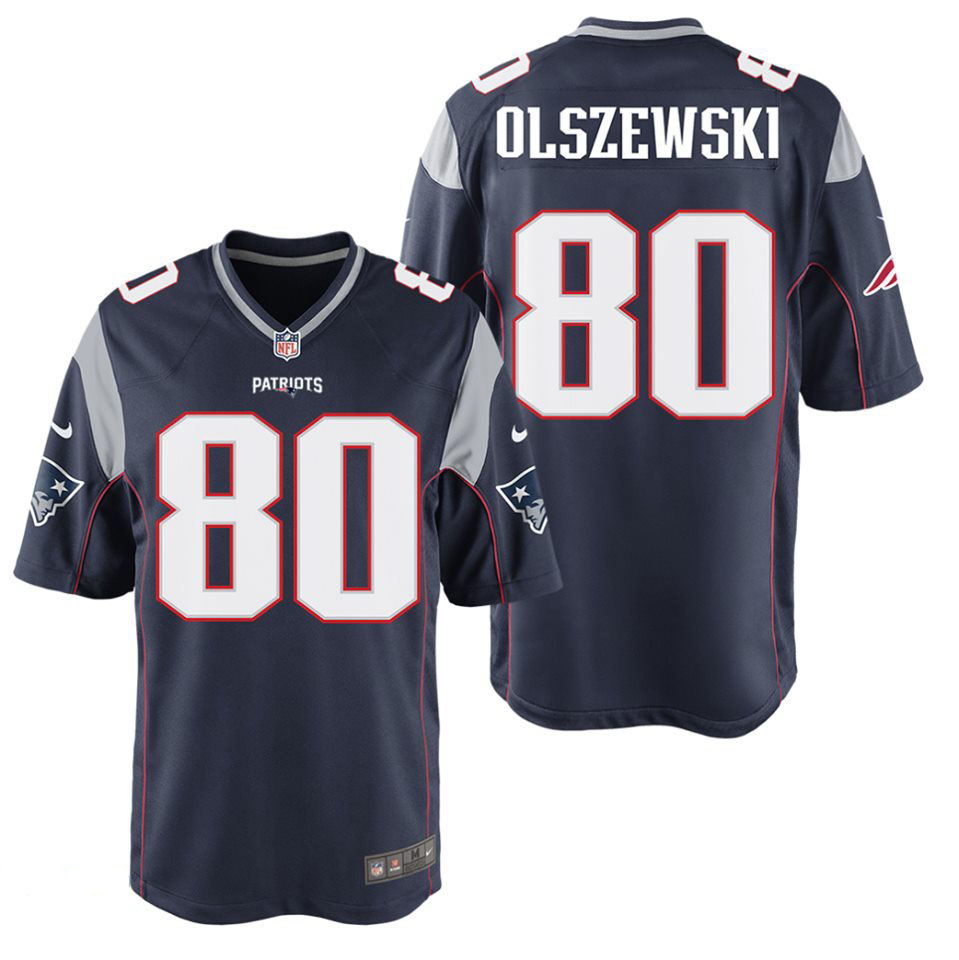New England Patriots #80 Gunner Olszewski Navy Limited Stitched Jersey - Zenithce