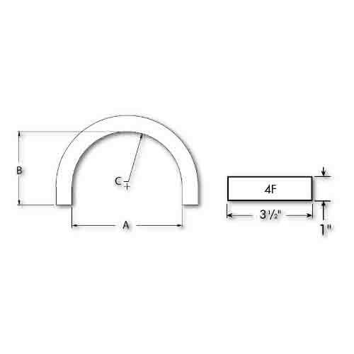 Fypon 2W x 1 1/4P, 8′ Length, Brickmould Trim - Zenithce