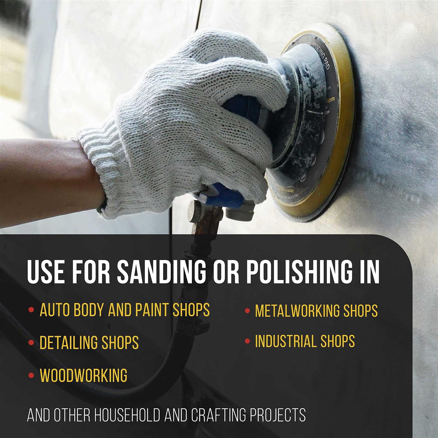 Dura-Gold Pro Series PSA DA Sander Backing Plate Pad Flexible Low Profile Edge - Zenithce
