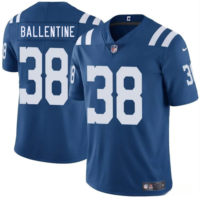 Indianapolis Colts #38 Corey Ballentine Blue 2025 Vapor Limited Stitched Jersey - Zenithce