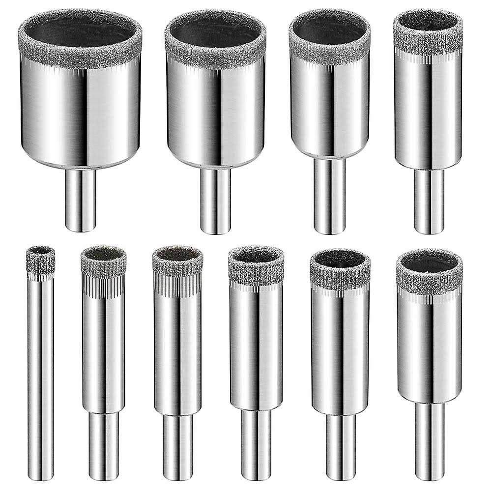 Diamond Drill Bit Set 1mm 1.5mm 2mm 2.5mm 20 Pieces 4 Sizes Compatible with Dremel Collets Included Twist Tip Jewelry Beach Sea Glass Shells - Zenithce