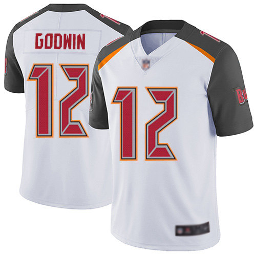 Tampa Bay Buccaneers #12 Chris Godwin White Vapor Untouchable Limited Stitched Jersey - Zenithce