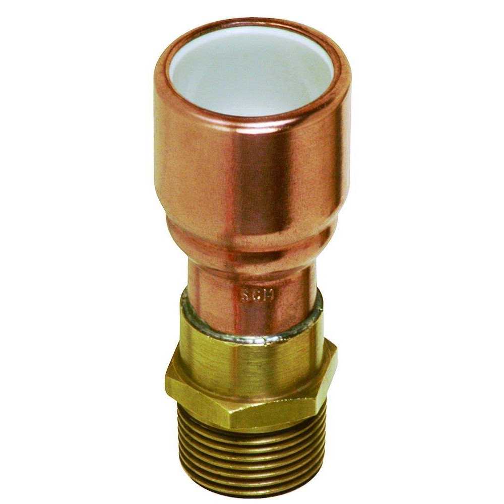 Sioux Chief 645X4P 1 PVC x 1 in. PEX PowerPex Copper Straight Adapter - Zenithce