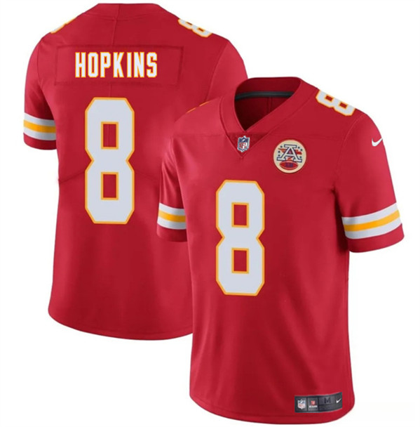 Kansas City Chiefs #8 DeAndre Hopkins Red Vapor Untouchable Limited Stitched Jersey - Zenithce