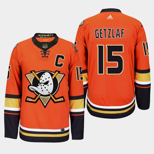 Anaheim Ducks #15 Ryan Getzlaf Orange Stitched Jersey - Zenithce