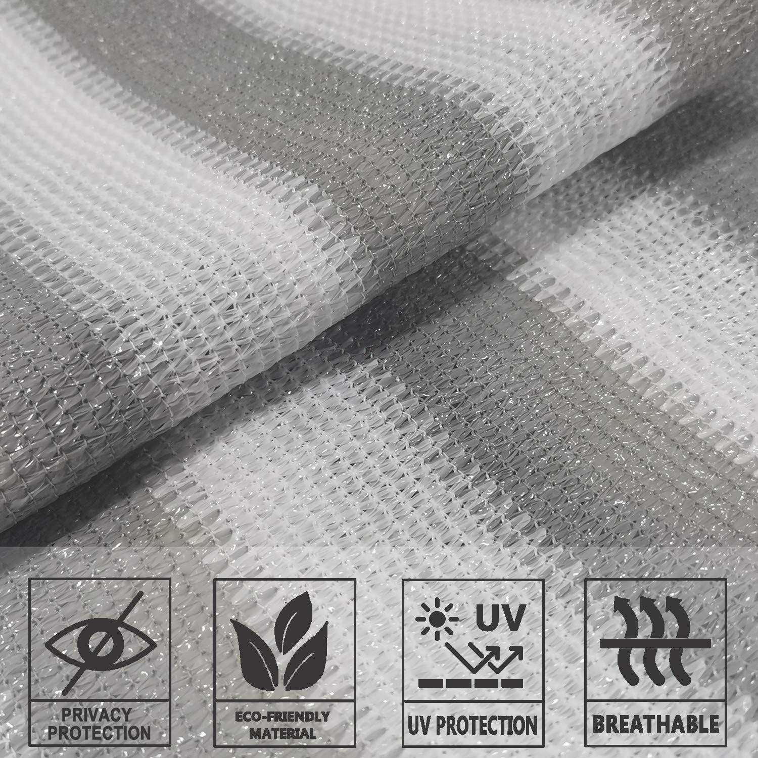 Sunlax 3’x10′ Balcony Privacy Screen Fence Windscreen Cover Fabric Shade Netting Mesh Cloth With Grommets Uv Protection for Patio - Zenithce