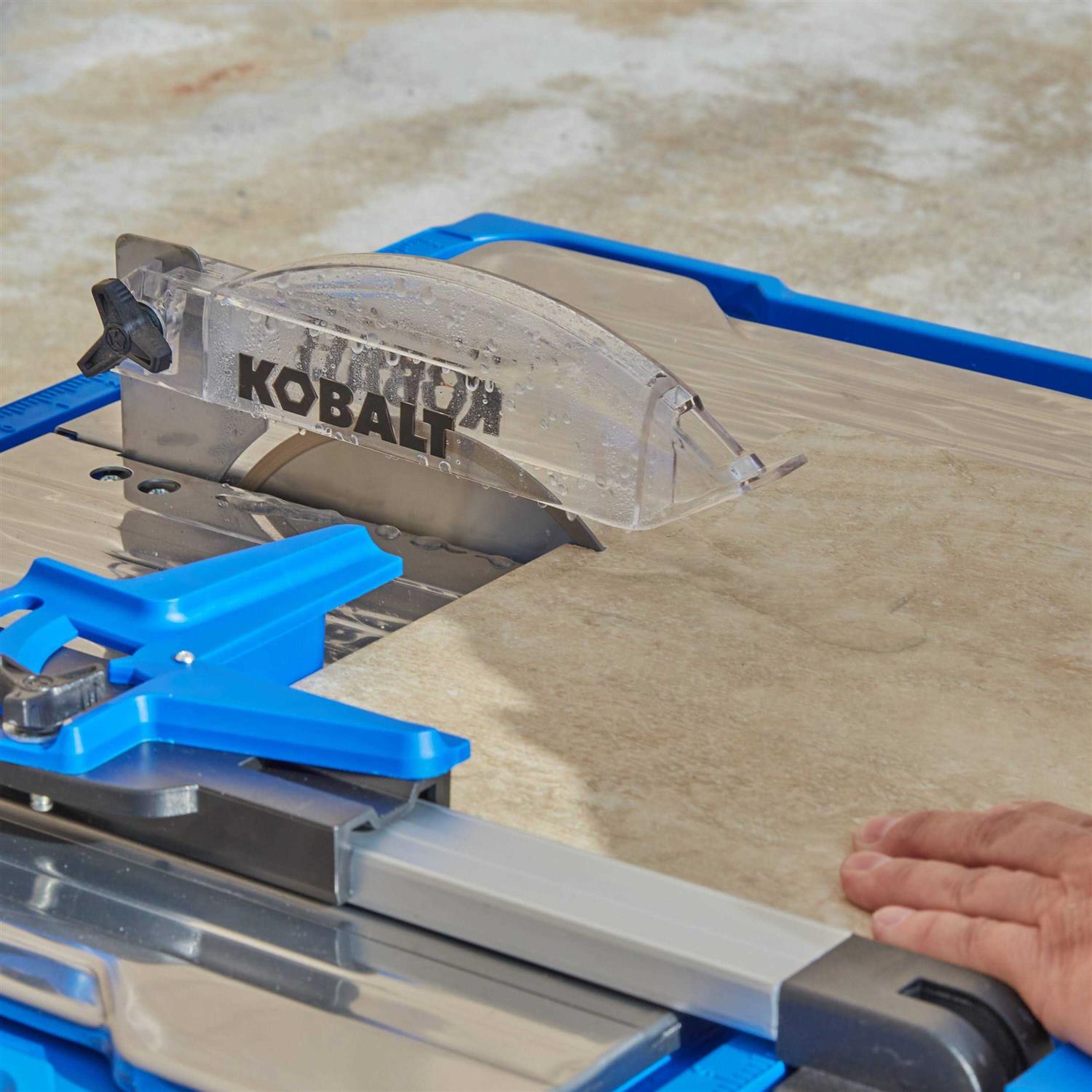 Kobalt 7-in 10-Amp Wet Sliding Table Tile Saw with Stand - Zenithce