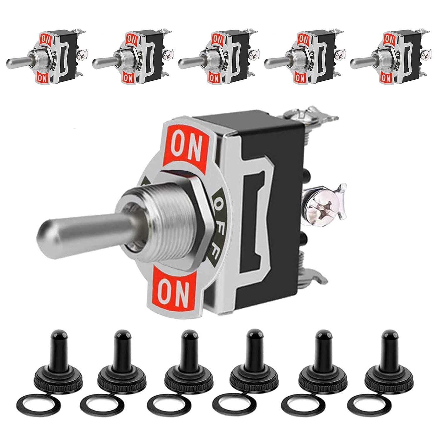 toggle Switch 12V heavy duty 120V spst on off rocker Switch - Zenithce