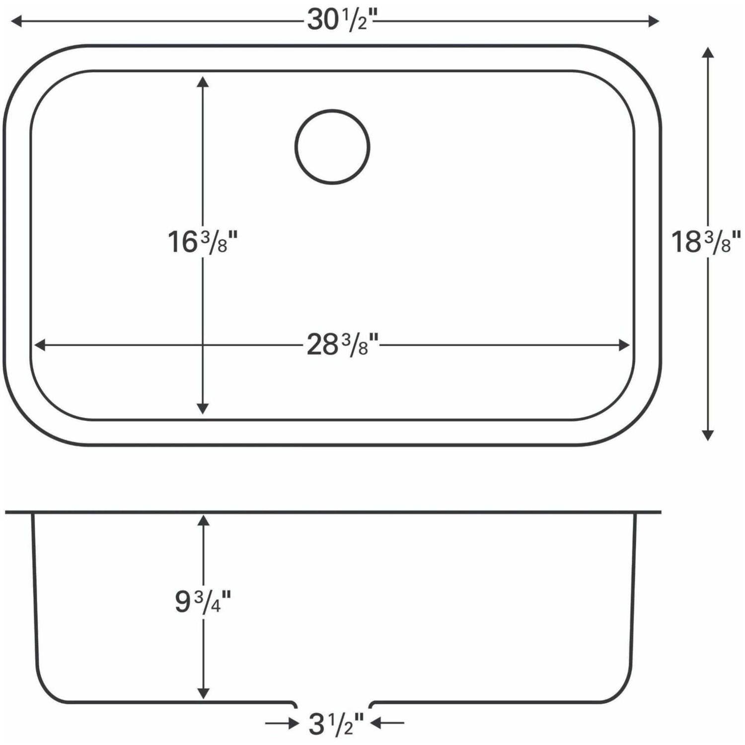 Karran Undermount Quartz Single Bowl Kitchen Sink - Zenithce