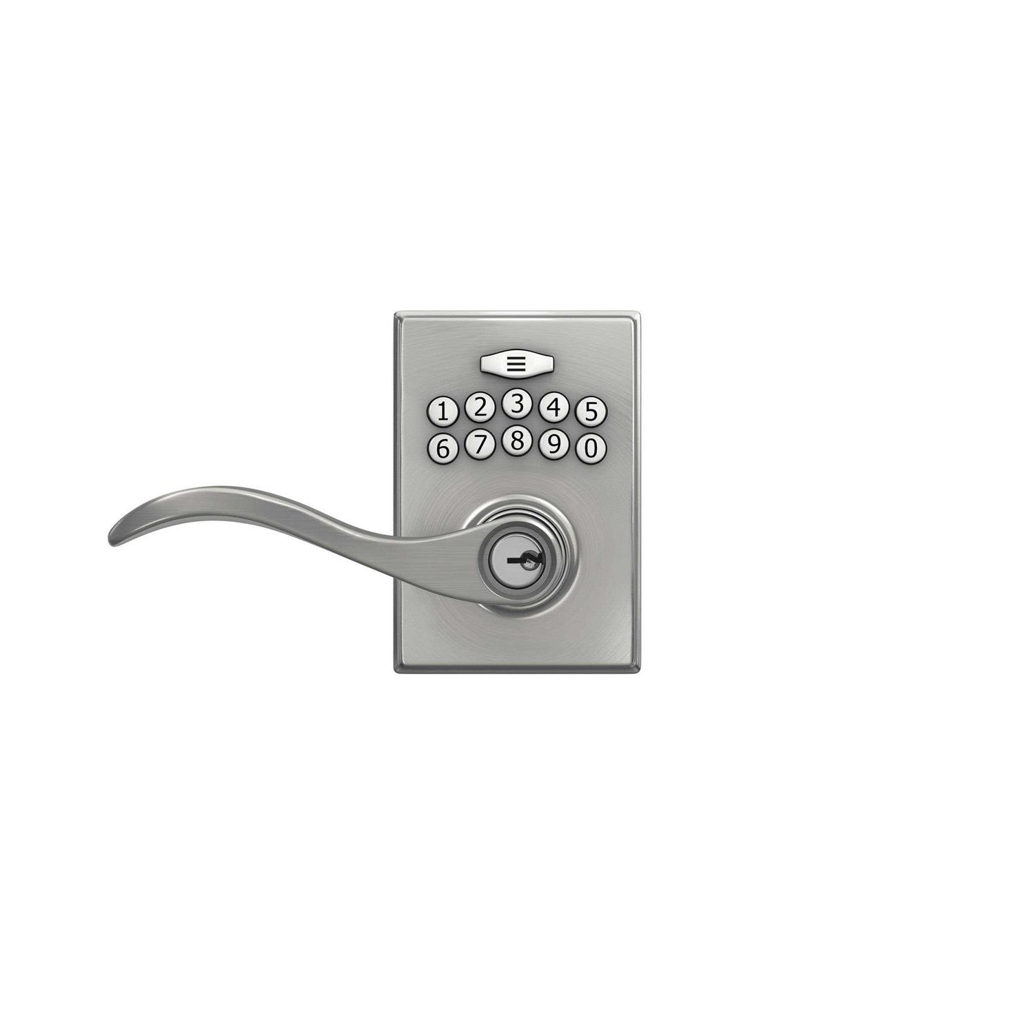 First Secure by Schlage Presley Keyed Entry Door Lever - Zenithce