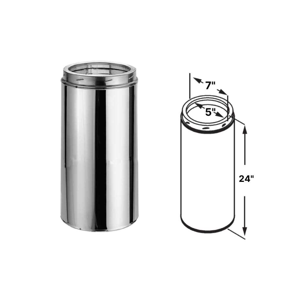 DuraVent DuraTech 5 Diameter Length Chimney Pipe - Zenithce