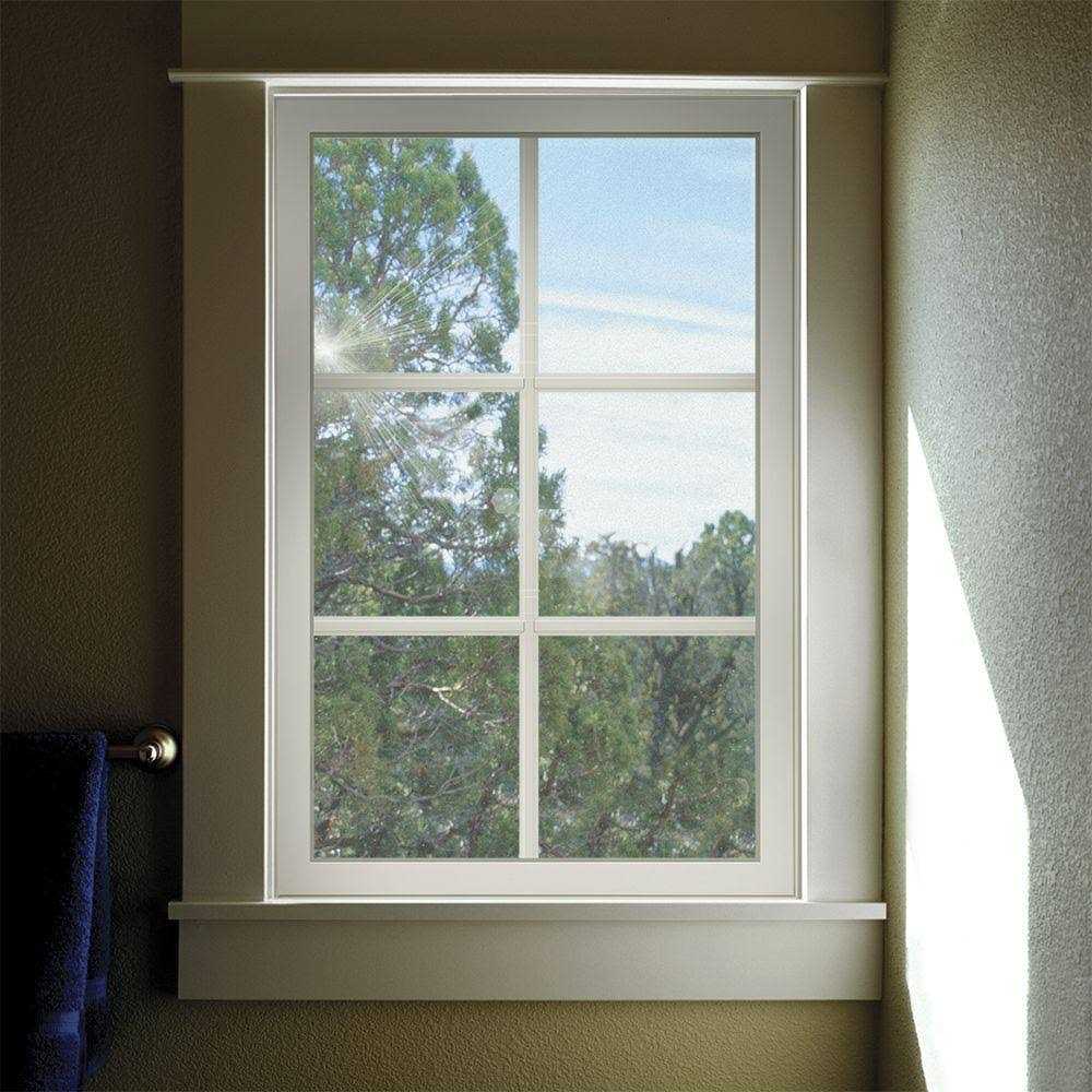 JELD-WEN 23.5 in. x 23.5 in. V-2500 Series White Vinyl Fixed Octagon Geometric Window w/ Low-E 366 Glass - Zenithce