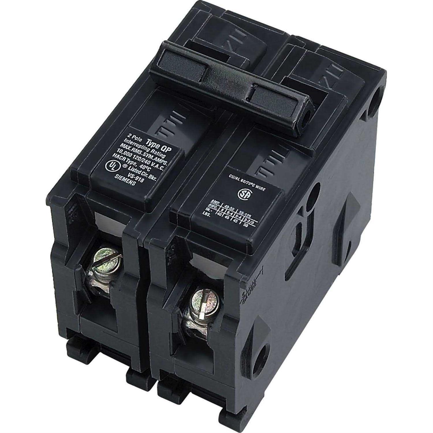 Siemens Q2100 2 Pole Circuit Breaker - Zenithce