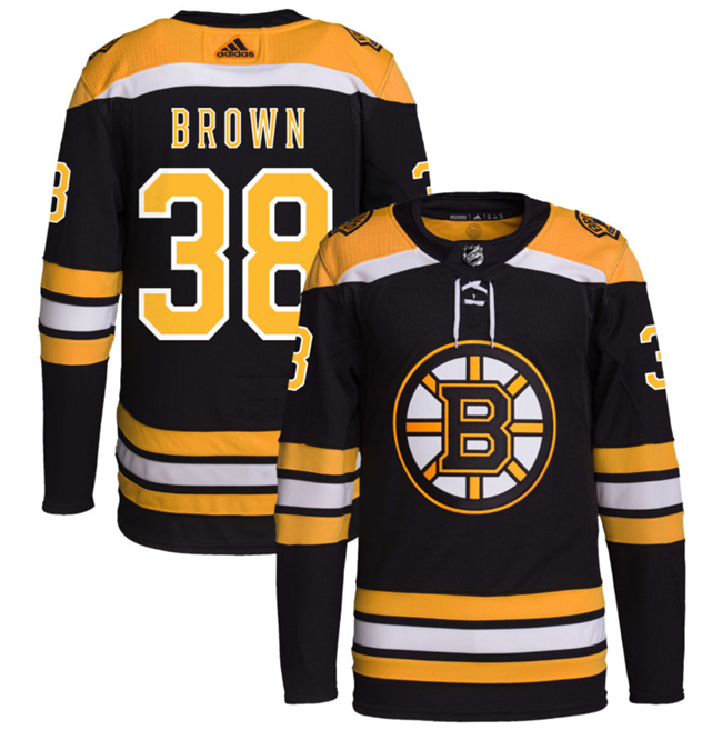 Boston Bruins #38 Patrick Brown Black Stitched Jersey - Zenithce