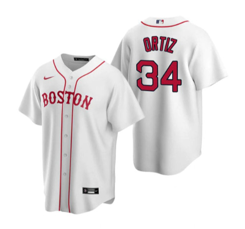 Boston Red Sox #34 David Ortiz White Cool Base Stitched Jersey - Zenithce
