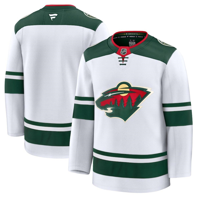 Minnesota Wild Blank White 2024-25 Away Stitched Jersey - Zenithce