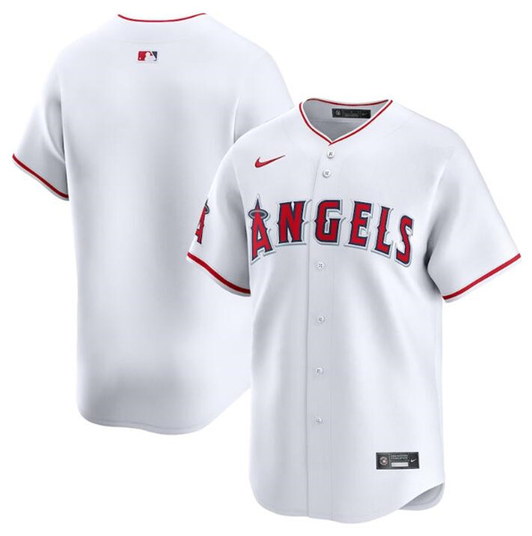 Los Angeles Angels Blank White Home Limited Stitched Jersey - Zenithce