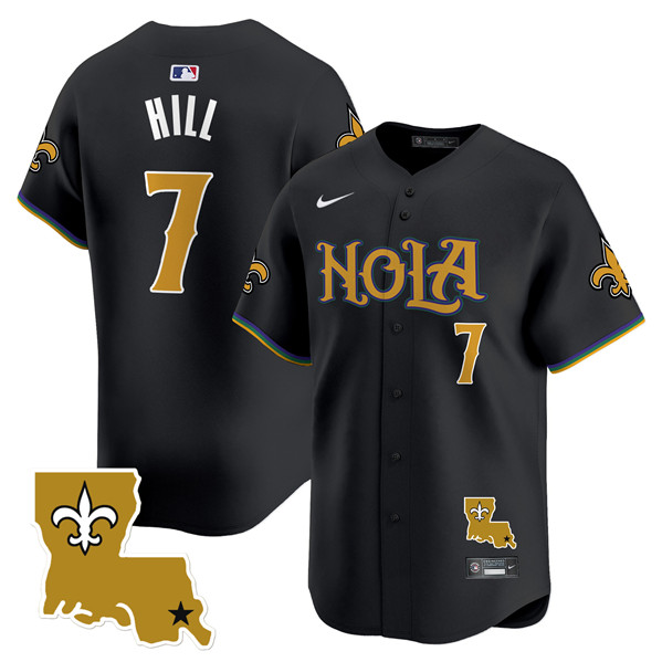 New Orleans Saints #7 Taysom Hill Black Cool Base Stitched Jersey - Zenithce