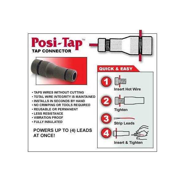 Posi-tap Connectors 20-22 Gauge Wire - Zenithce
