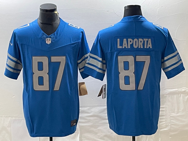 Detroit Lions #87 Sam LaPorta Blue 2023 F.U.S.E. Vapor Untouchable Limited Stitched Jersey - Zenithce