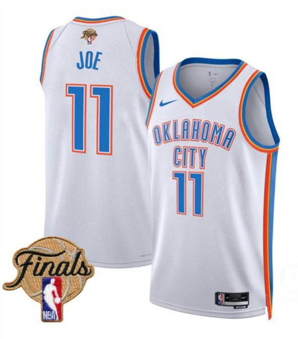 Oklahoma City Thunder #11 Isaiah Joe White 2025 Association Edition Stitched Jersey - Zenithce