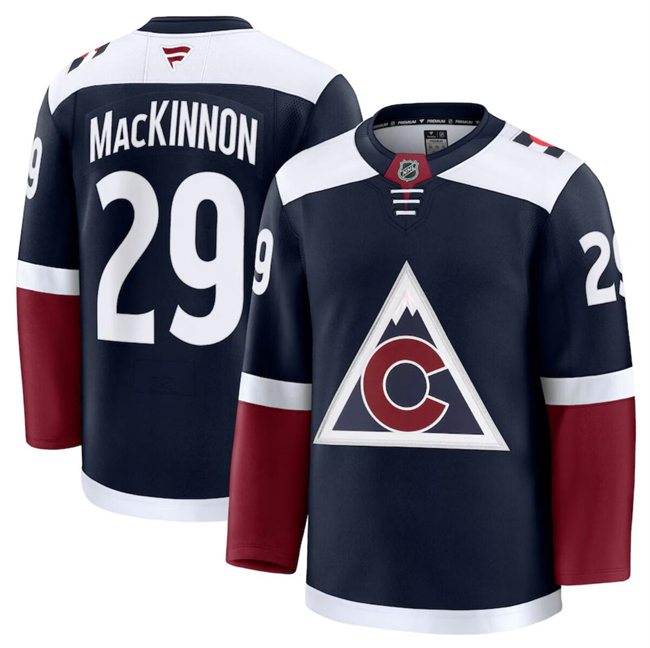 Colorado Avalanche #29 Nathan MacKinnon Navy 2024-25 Alternate Stitched Jersey - Zenithce
