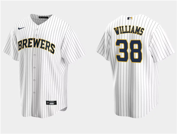 Milwaukee Brewers #38 Devin Williams White Cool Base Stitched Jersey - Zenithce