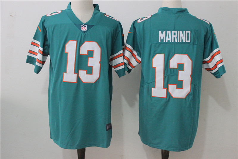 Miami Dolphins #13 Dan Marino Aqua Green Alternate Stitched Vapor Untouchable Limited Nike Jersey - Zenithce