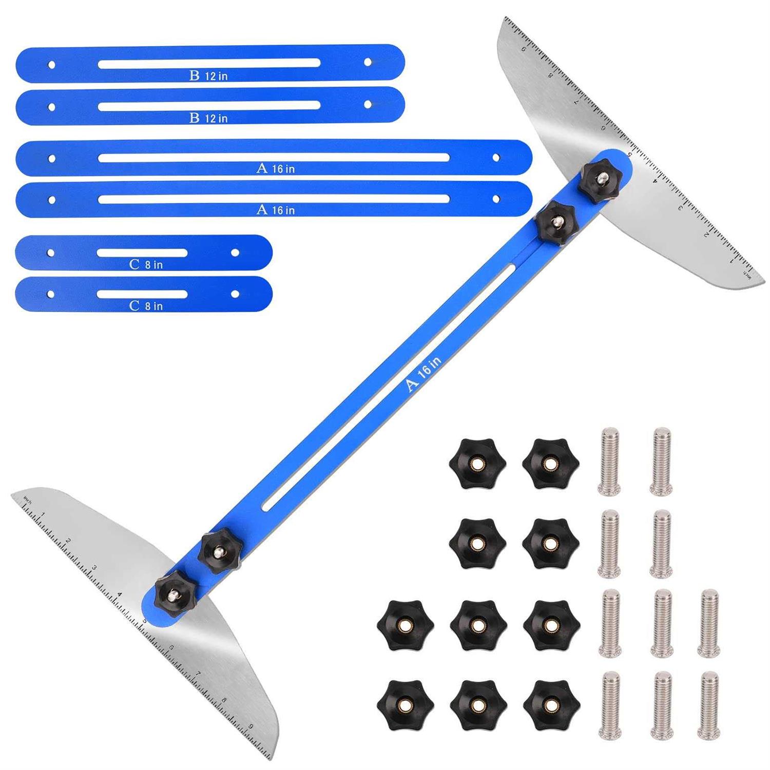 Stair Tread Template Tool Stair Tread Jig Stair Gauge Scribe Stair Measuring Tool Layout Tool Cutting Guide Tool for StairTreads - Zenithce