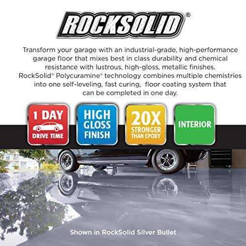 Rust-Oleum RockSolid Polycuramine Metallic Floor Coating Kit - Zenithce