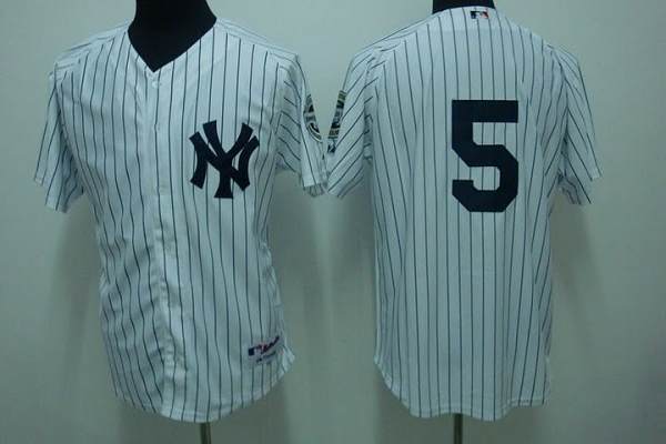 Yankees #5 Joe DiMaggio Stitched White Jersey - Zenithce